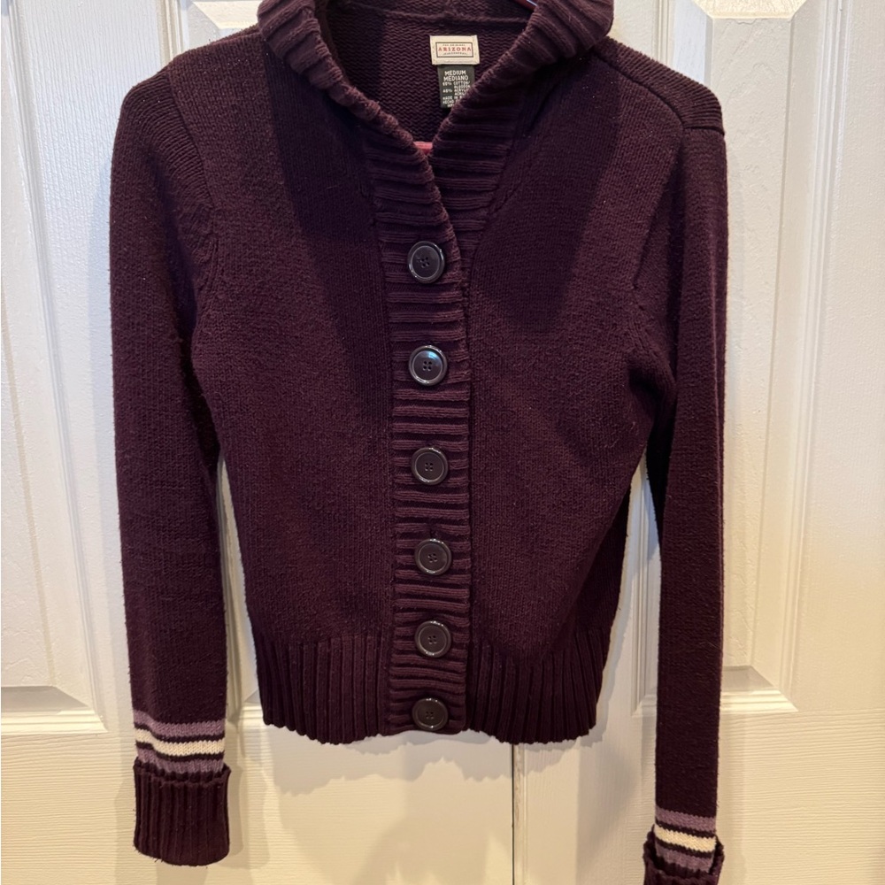 Arizona Jean Company Purple Women's Cardigan